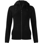 CUTTER & BUCK Pemberton Hood FZ Ladies Musta (99)