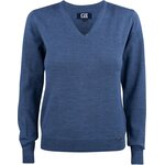 CUTTER & BUCK Everett V-neck Ladies Denim melansi (569)