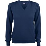 CUTTER & BUCK Everett V-neck Ladies Tummansininen (580)