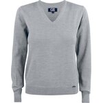 CUTTER & BUCK Everett V-neck Ladies Meleerattu harmaa (95)