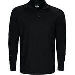CUTTER & BUCK Coos Bay -miesten puolivetoketjullinen paita Musta (99)