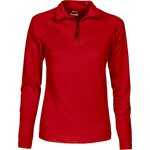 CUTTER & BUCK Coos Bay -naisten puolivetoketjullinen paita Punainen (35)