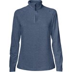 CUTTER & BUCK Coos Bay -naisten puolivetoketjullinen paita Liuskekiven sininen melansi (534)