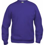 CLIQUE Basic Roundneck Strong purple (44)