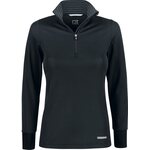 CUTTER & BUCK Traverse -naisten puolivetoketjullinen paita Musta (99)