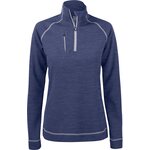 CUTTER & BUCK Chambers -naisten puolivetoketjullinen paita Denim melansi (569)