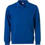 CLIQUE Basic Polo Sweater L/S Royal blue (55)