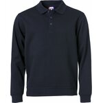 CLIQUE Basic Polo Sweater L/S Dark navy (580)