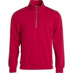 CLIQUE Basic -unisex-mallinen puolivetoketjullinen collegepaita Punainen (35)