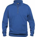 CLIQUE Basic -unisex-mallinen puolivetoketjullinen collegepaita Keskisininen (55)