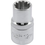 YATO Spline-hylsy 1/2" 38 mm 12 mm