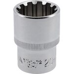 YATO Spline-hylsy 1/2" 38 mm 20 mm