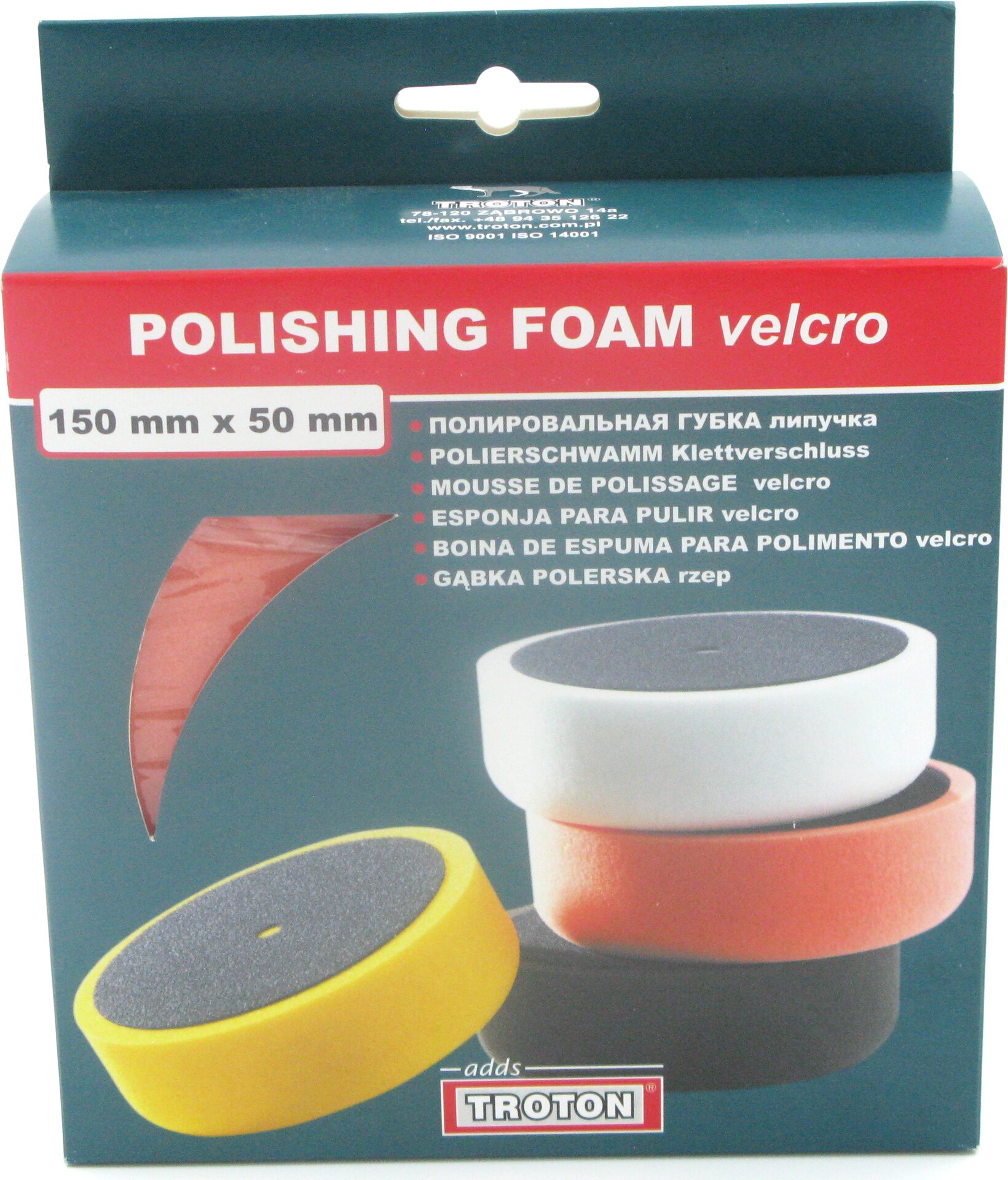 TROTON Kiillotussieni tarrakiinnityksellä 150x50mm Oranssi