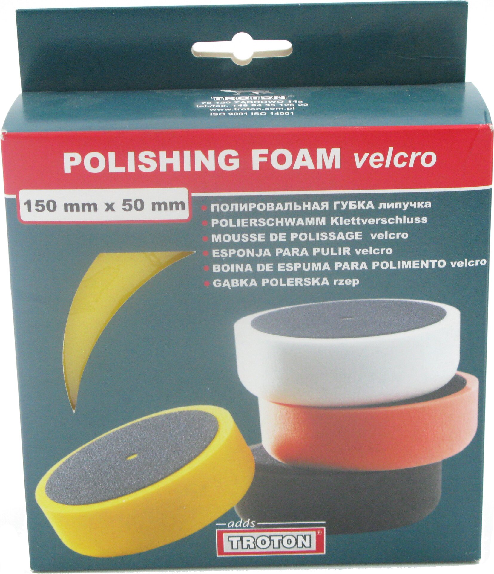 TROTON Kiillotussieni tarrakiinnityksellä 150x50mm Keltainen