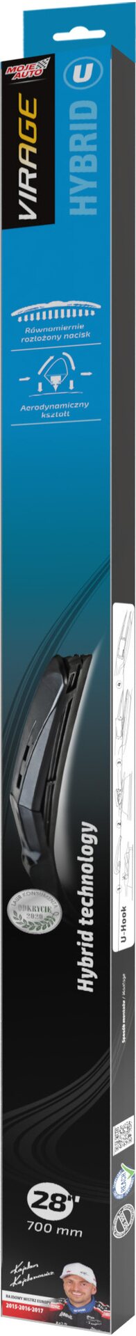 MOJE AUTO VIRAGE Hybrid "U" - Windshield wipers 710mm - 28"