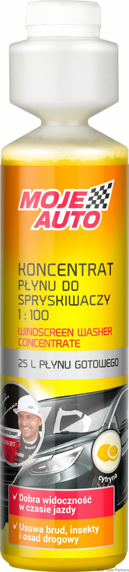 MOJE AUTO Lasinpesunestetiiviste kesä 250ML Sitruuna