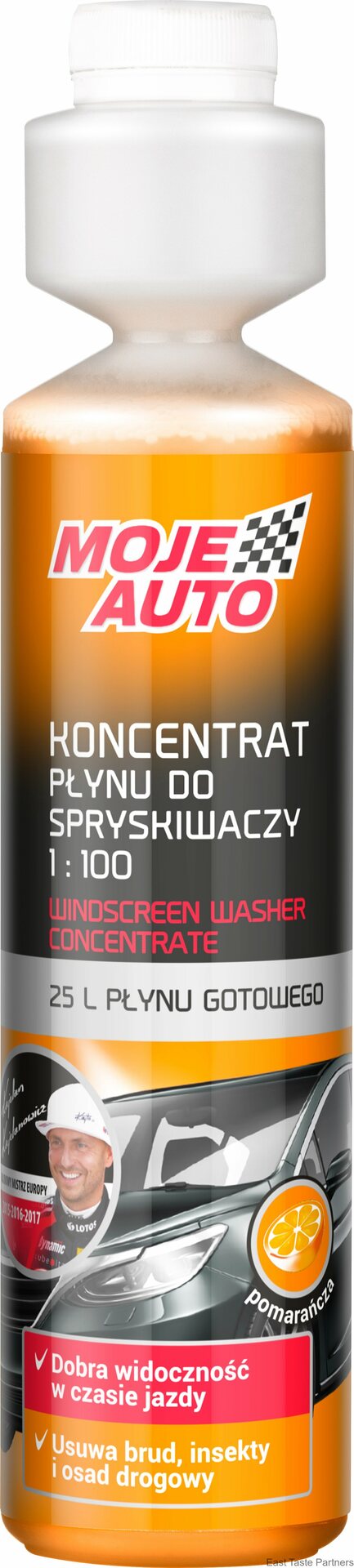 MOJE AUTO Lasinpesunestetiiviste kesä 250ML Appelsiini