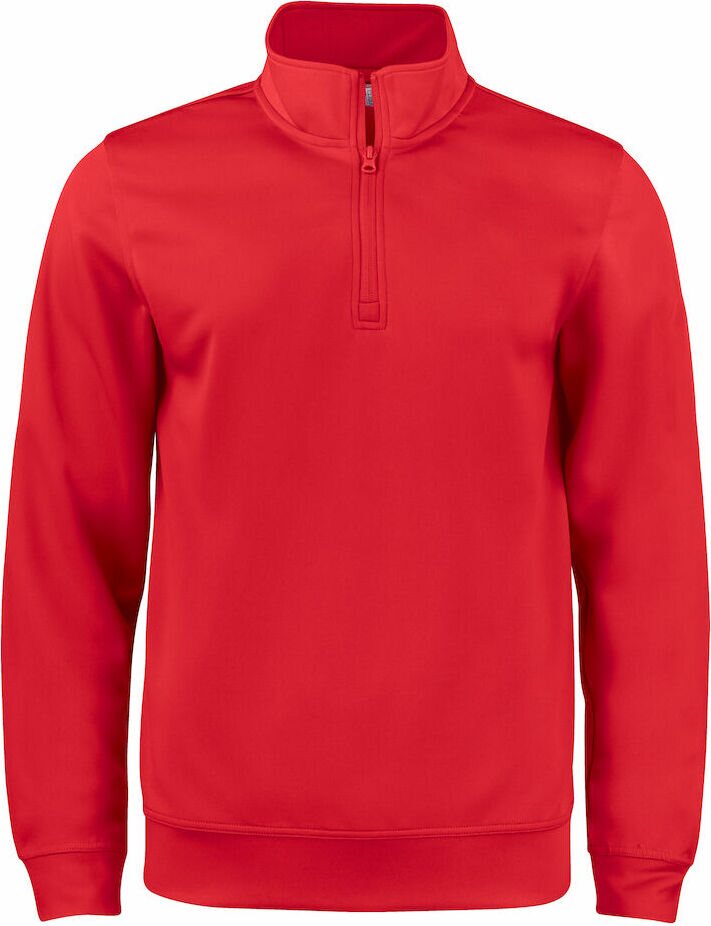 CLIQUE Basic Active -lasten puolivetoketjullinen collegepaita Punainen (35)