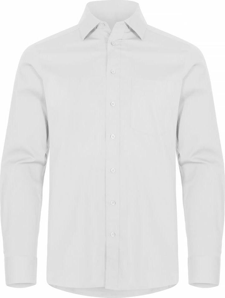 CLIQUE Stretch Shirt LS White (00)