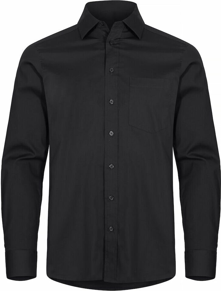 CLIQUE Stretch Shirt LS Black (99)
