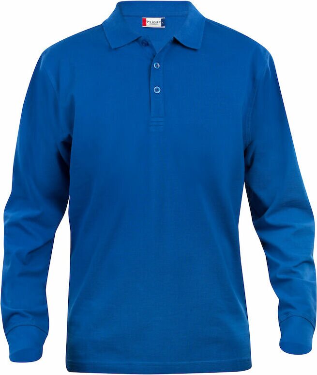 CLIQUE Basic Polo L/S Junior Royal blue (55)
