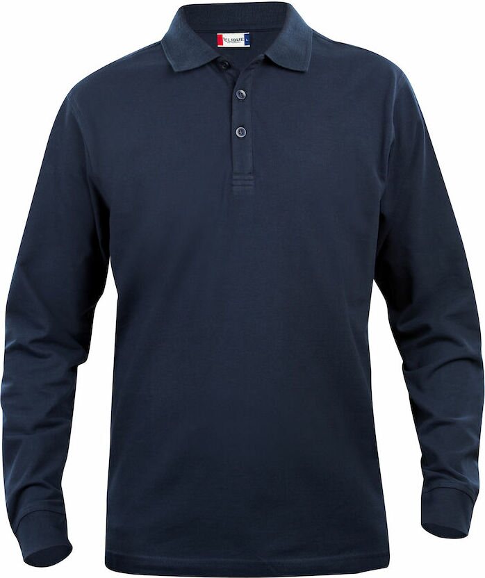CLIQUE Basic Polo L/S Junior Dark navy (580)
