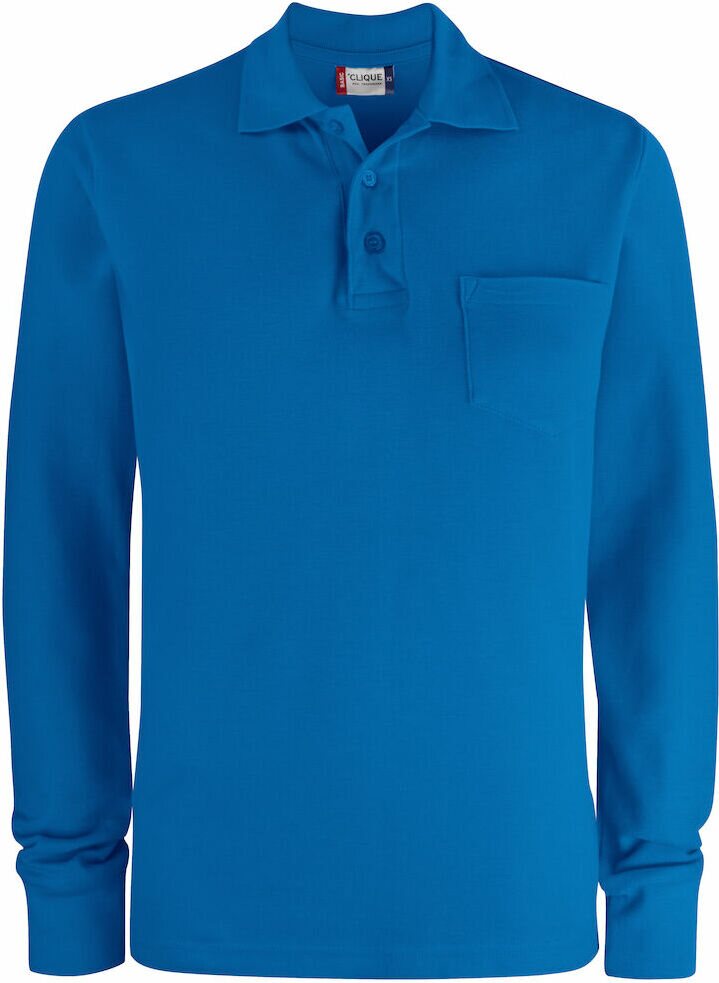 CLIQUE Basic Polo LS Pocket Royal blue (55)