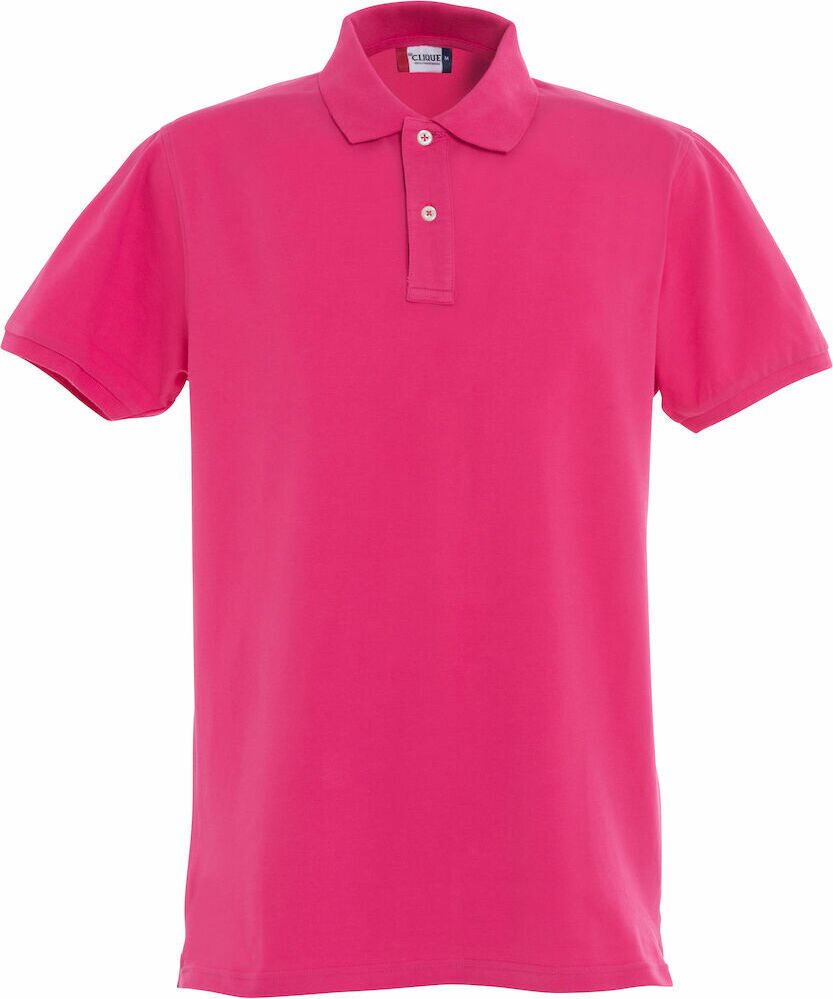 CLIQUE Stretch Premium Polo Bright cerise (300)