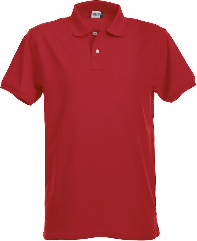 CLIQUE Stretch Premium Polo Red (35)