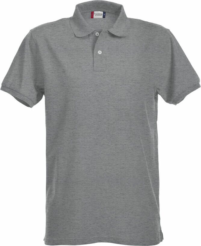 CLIQUE Stretch Premium Polo Grey melange (95)