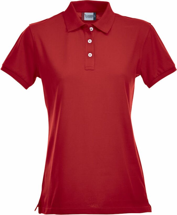 CLIQUE Stretch Premium Polo Ladies Red (35)
