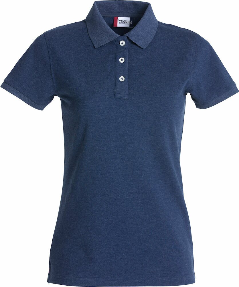 CLIQUE Stretch Premium Polo Ladies Blue melange (565)