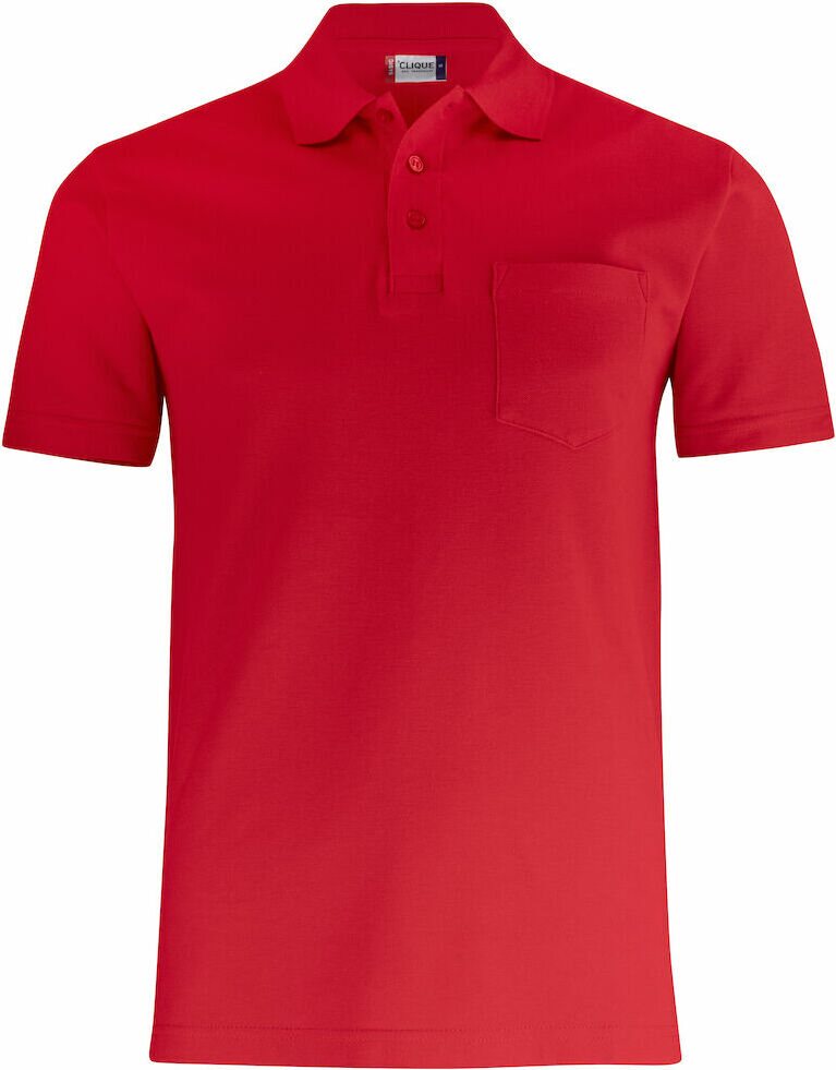 CLIQUE Basic Polo Pocket Red (35)