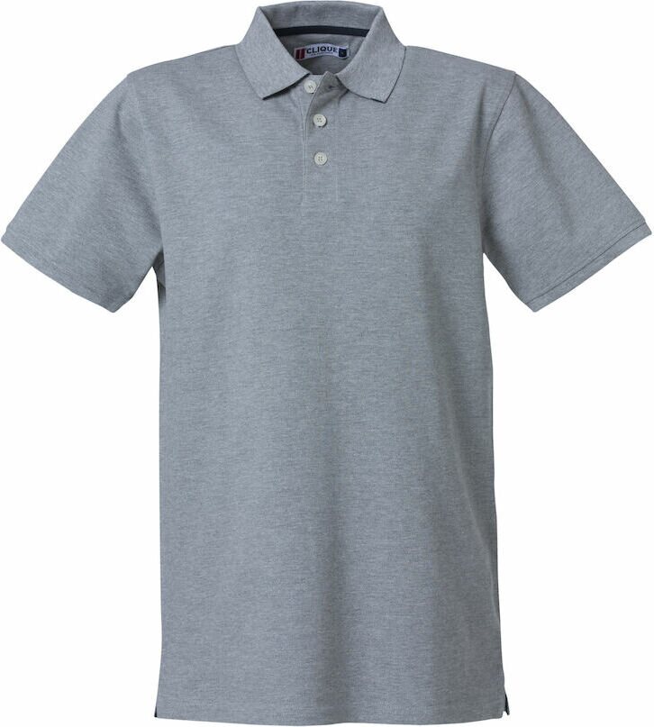 CLIQUE Heavy Premium Polo Grey melange (95)