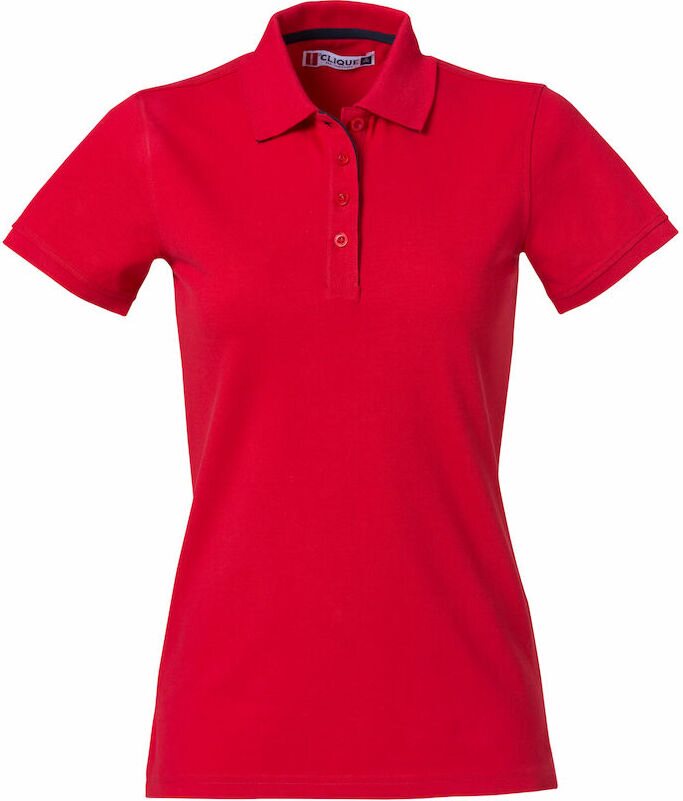 CLIQUE Heavy Premium Polo Ladies Red (35)