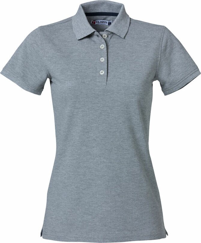 CLIQUE Heavy Premium Polo Ladies Grey melange (95)
