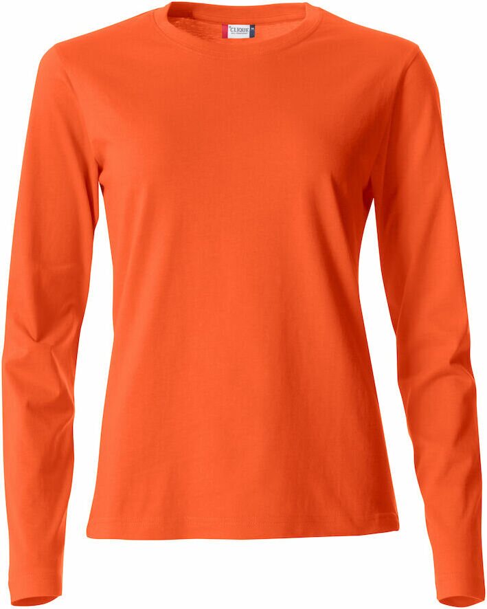 CLIQUE Basic-T L/S Ladies Dark orange (18)