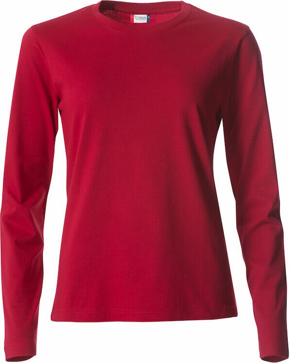 CLIQUE Basic-T L/S Ladies Red (35)