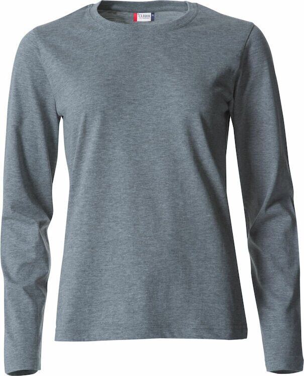 CLIQUE Basic-T L/S Ladies Grey melange (95)