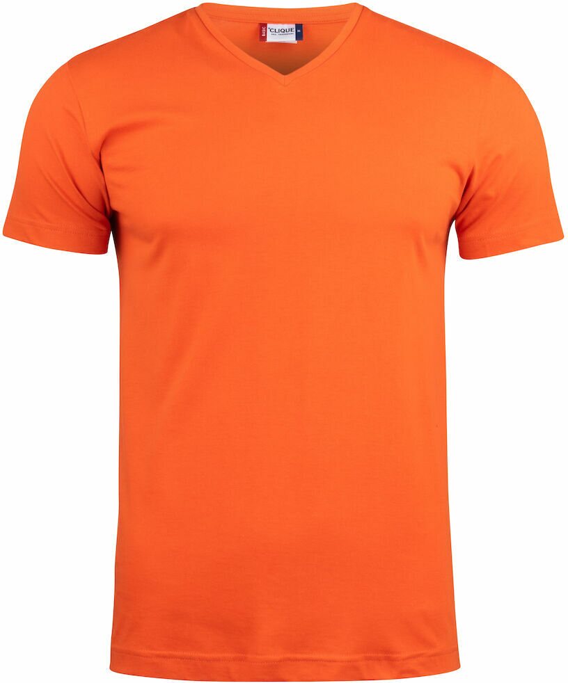 CLIQUE Basic-T V-neck Dark orange (18)