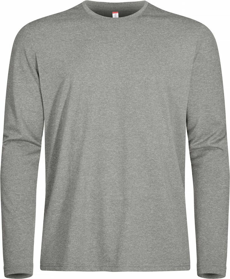 CLIQUE Basic Active-T L/S Grey melange (95)