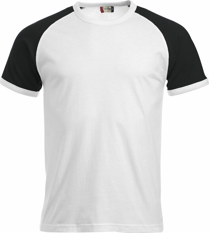 CLIQUE Raglan-T White/black (0099)