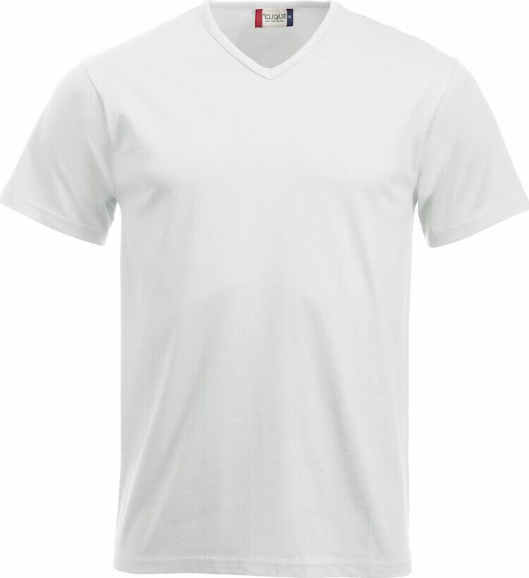CLIQUE Fashion-T V-neck White (00)