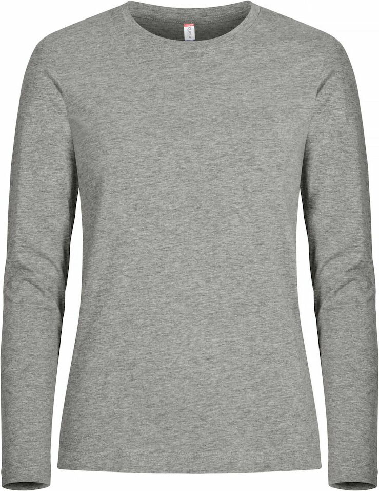 CLIQUE Premium Fashion-T LS Lady Grey melange (95)