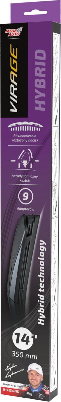 MOJE AUTO VIRAGE Hybrid - Windshield wipers 350mm - 14"