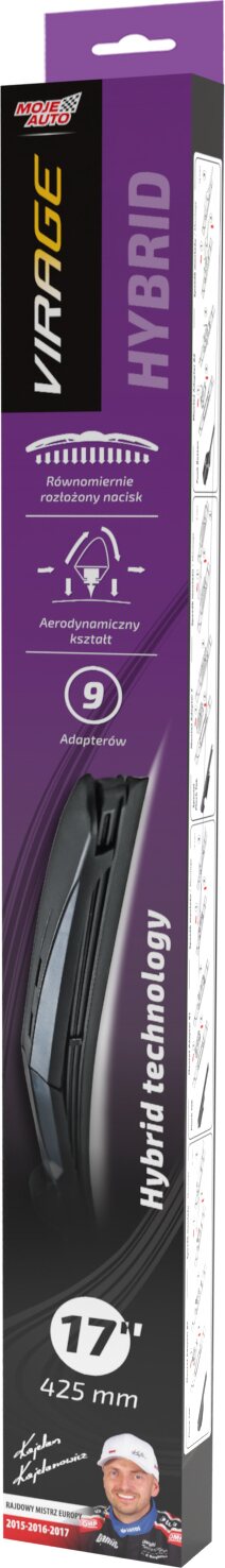 MOJE AUTO VIRAGE Hybrid - Windshield wipers 425mm - 17"