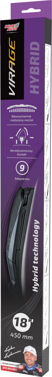 MOJE AUTO VIRAGE Hybrid - Windshield wipers 450mm - 18"