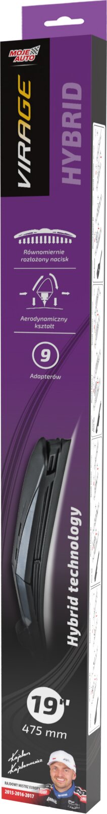 MOJE AUTO VIRAGE Hybrid - Windshield wipers 475mm - 19"