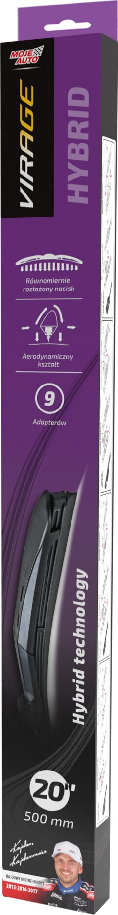 MOJE AUTO VIRAGE Hybrid - Windshield wipers 500mm - 20"