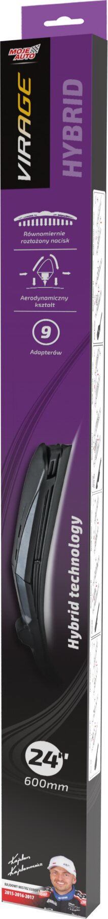 MOJE AUTO VIRAGE Hybrid - Windshield wipers 600mm - 24"